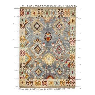 Handmade Tribal Decorative 210 cm x 307 cm Multicolor Wool Carpet