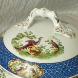PORCELAIN SAUSAGE BY WILTON WARE DECOR A L'OISEAU