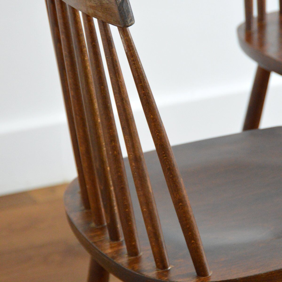 Suite of 4 chairs Stockholm Ikea vintage 1960s