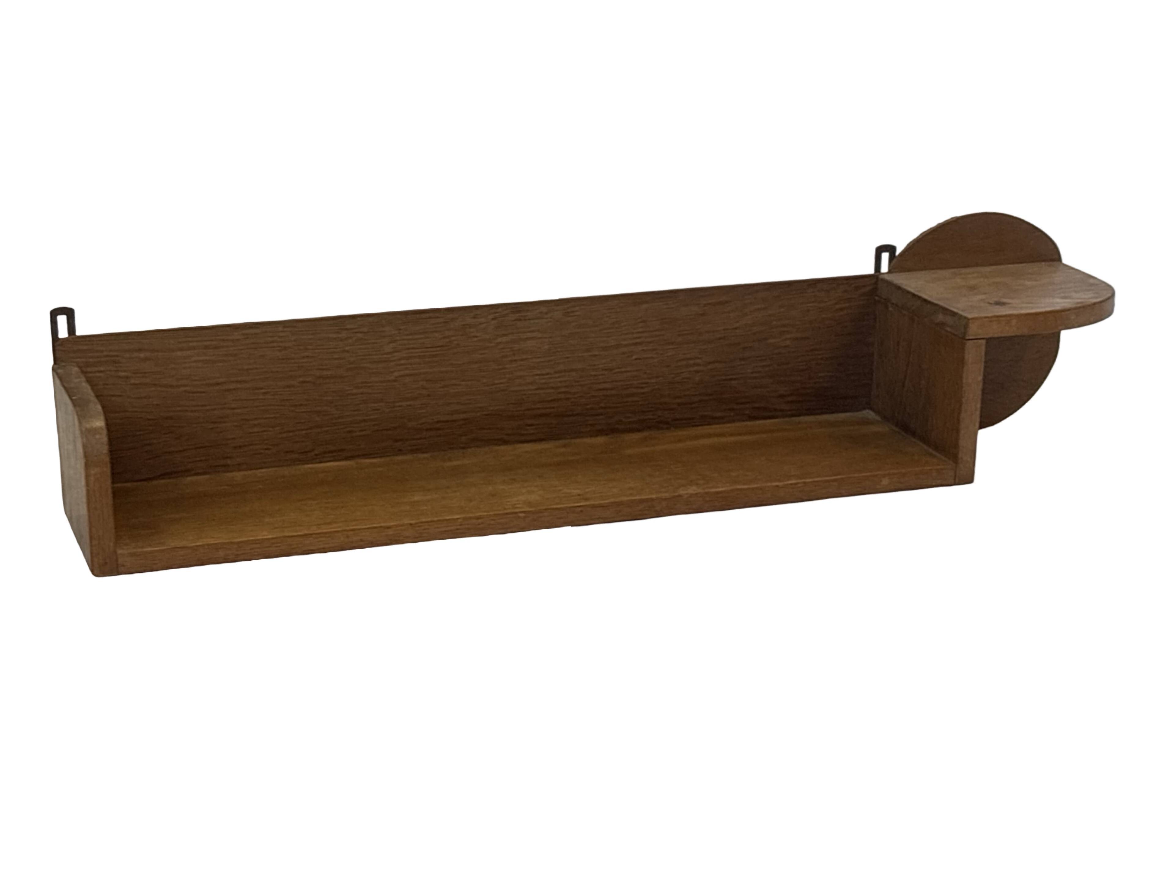 Vintage wooden wall shelve rack bookshelf in wood minimalist