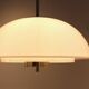 Glashütte Limburg Mushroom Pendant Light in Opal Glass and Brass