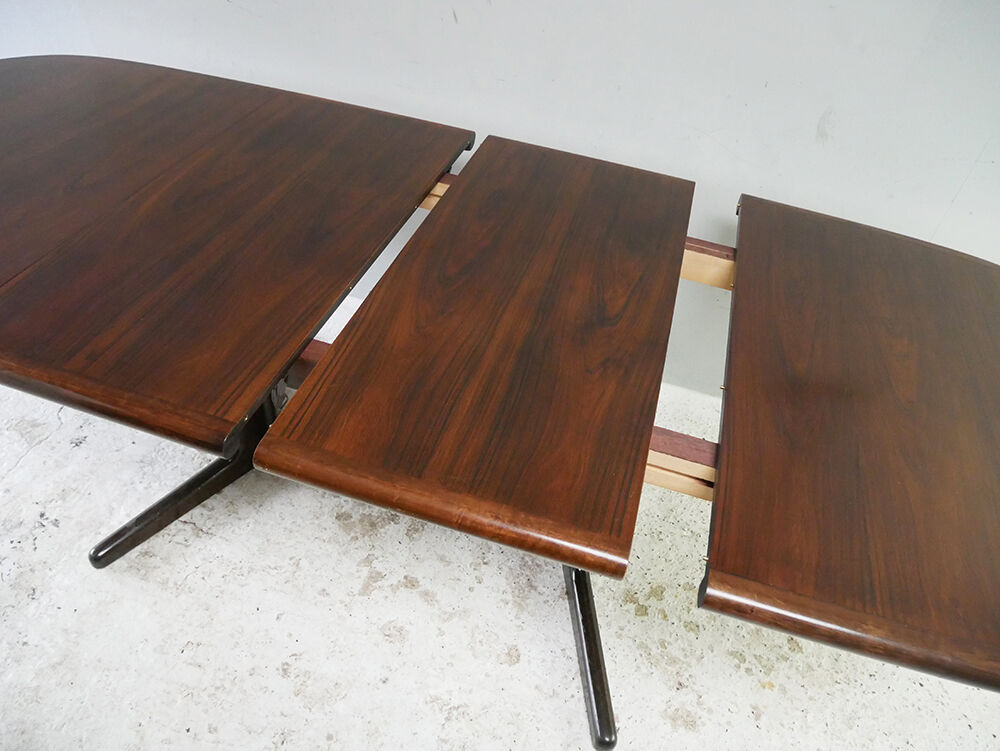 1960’s mid century danish rosewood large dining table by edvard valentinsen