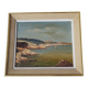 Ancient painting, Mediterranean landscape signed
