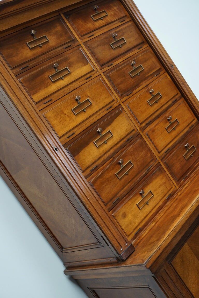 Walnut apothecary furniture France 1920s