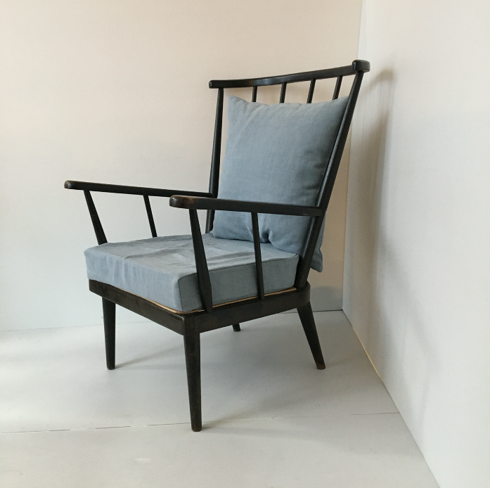 Fauteuil éventail Baumann noir