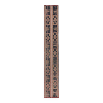 Tapis vintage turc de oushak tissé à la main 48 x 297cm