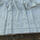 old sheet flowers embroidered hand linen canvas ecru large returns 220 x 285 cm