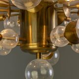 Space Age Brass Candlestick, 1970s, Czechoslovakia