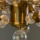 Space Age Brass Candlestick, 1970s, Czechoslovakia