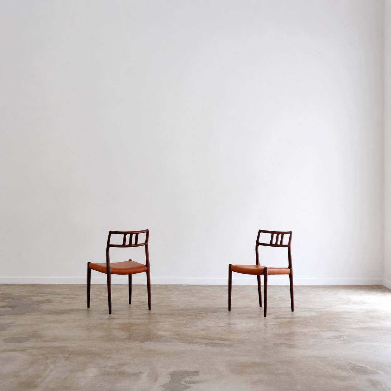 Set of 6 "Mod. 79" dining chairs in rosewood by Niels Moller