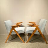 Armchairs model 366 "Bunny" by J. Chierowski vintage