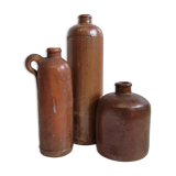 Trio brown sandstone mismatched