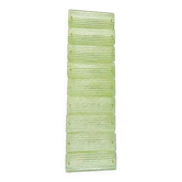 Green Italian Luxury Brass Wall Sconce in Diamanted Murano Glass and Flush