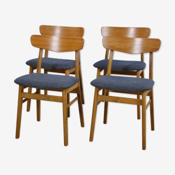 Set of 4 Danish dining chairs in teak by Farstrup Møbler, 1960s