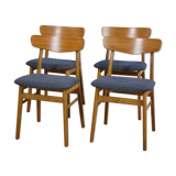 Set of 4 Danish dining chairs in teak by Farstrup Møbler, 1960s