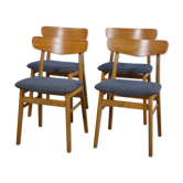 Set of 4 Danish dining chairs in teak by Farstrup Møbler, 1960s