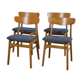 Ensemble de 4 chaises de salle à manger danoises en teck par Farstrup Møbler, années 1960