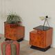 Stool, footrest, tulip pouf Jindrich Halabala Cesky Nabytek