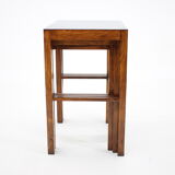 1930s Set of three bauhaus nesting tables H-50 by Jindrich Halabala
