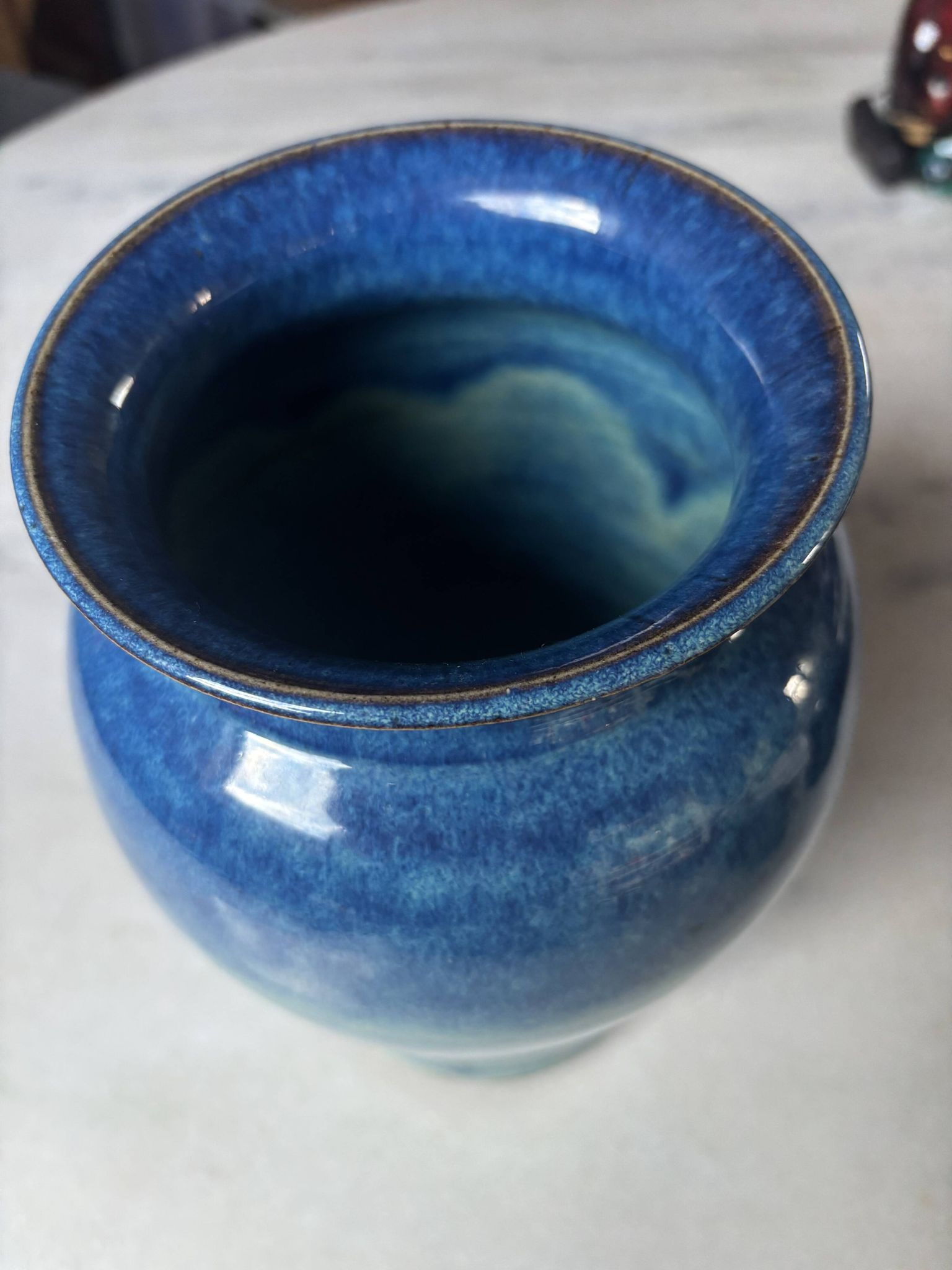 Accolay decorative vase, French ceramic 1960