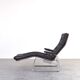 Bauhaus Leather and Chrome Model Fenix Chaise Longue by Sam Larsson for Dux