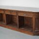 Antique Shop Counter / Kitchen Island in Dutch Pine and Marble, 19th Century