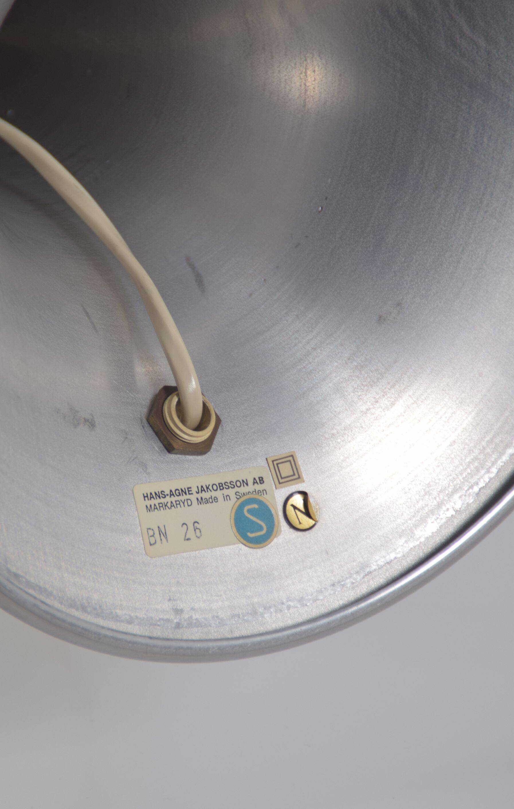 Swedish table lamp BN-26 by Hans-Agne Jakobsson for Markaryd, 1960s
