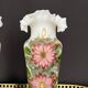 Pair of Bristol vases in painted opaline