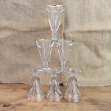 Set of 6 vintage glasses
