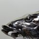 Large vintage 1960s wooden and silver-plated metal salmon serving tray