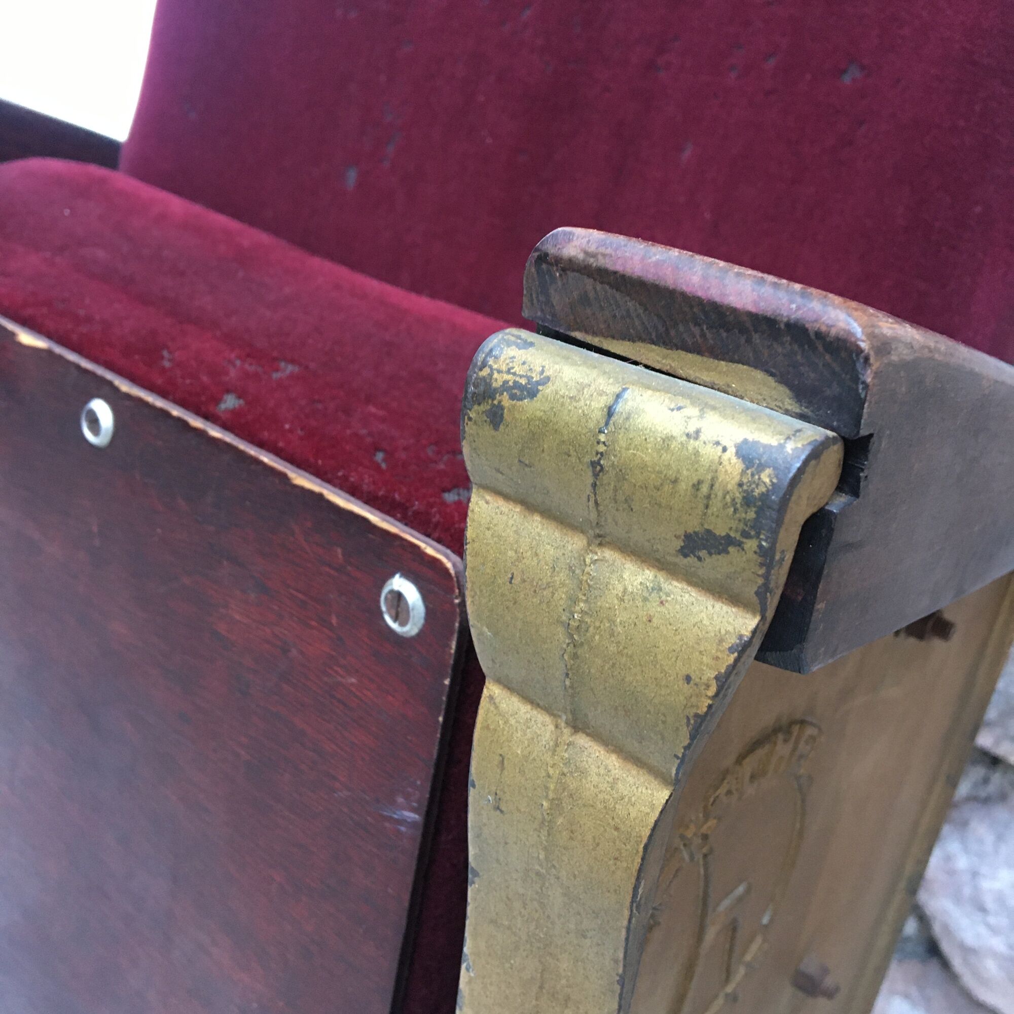 Theatre armchair - Art Deco cinema - Manufacture Fischel
