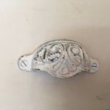 White patinated pine seed bowl