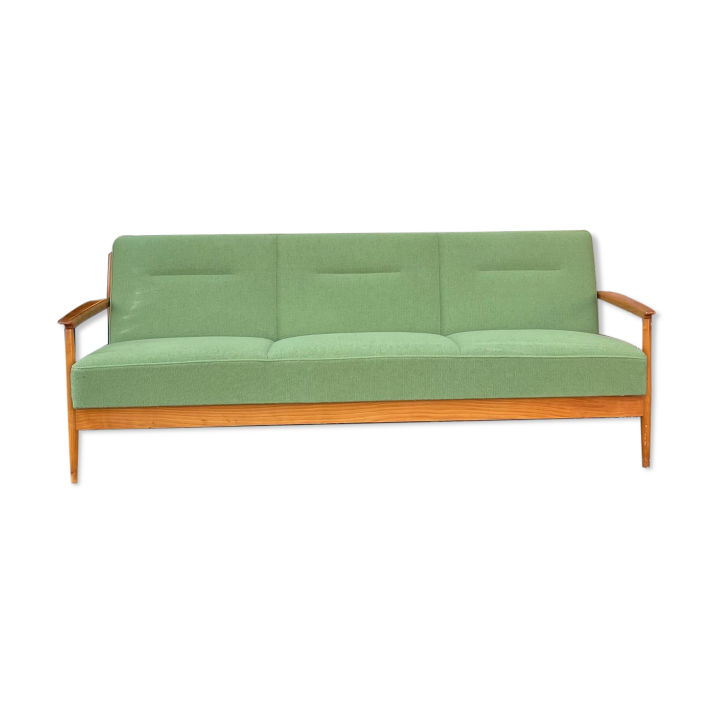 Daybed of the 60s vintage in wood and fabric