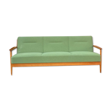 Daybed of the 60s vintage in wood and fabric