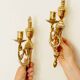 Original IKEA "Törne" lamp pair from the 18th century | 31 x 17 cm