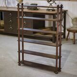 Beech shelf with ball feet, 1960s