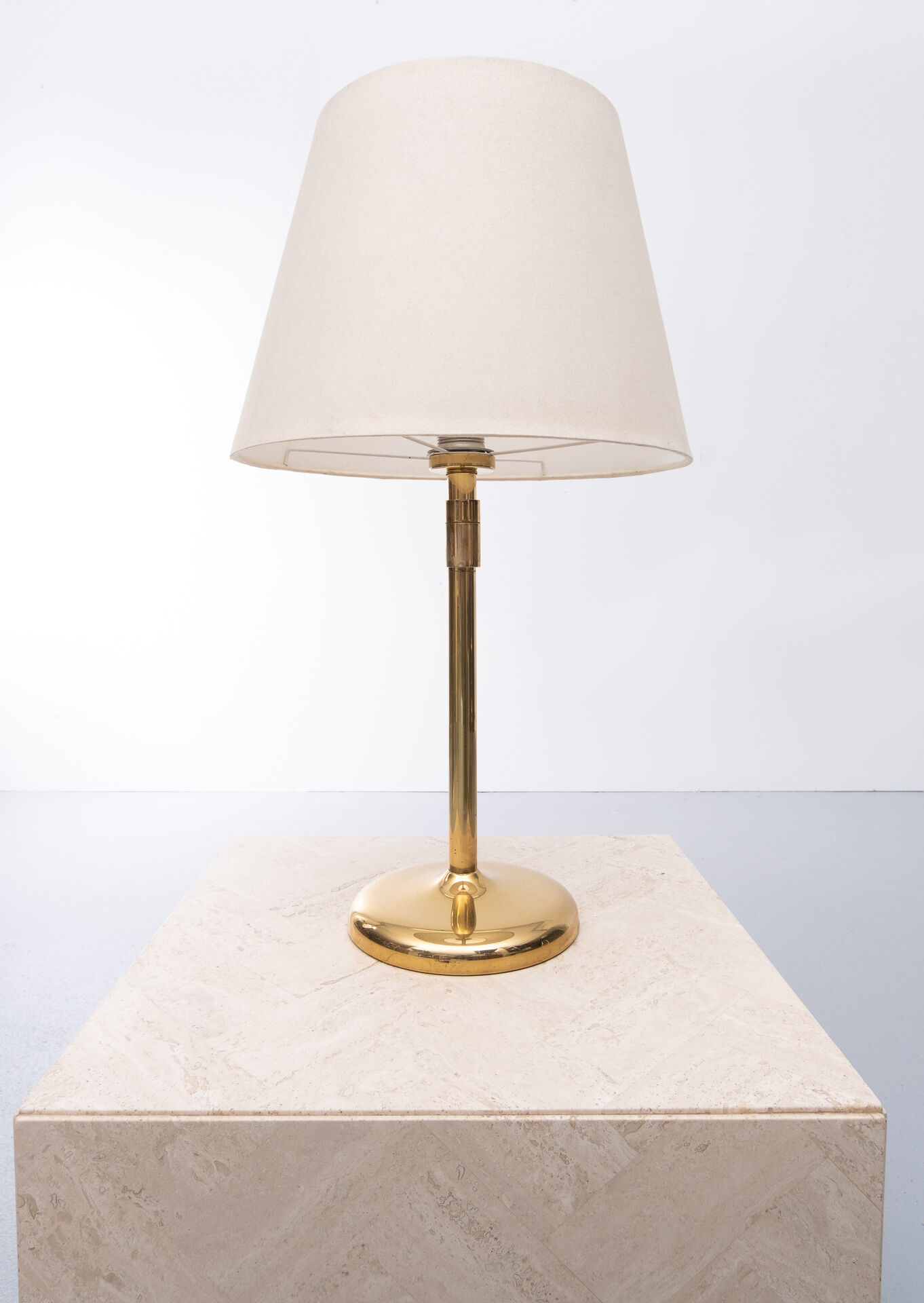 Solken Leuchten Brass Table Lamp, 1970s