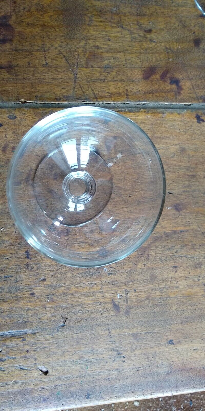8 coupes de champagne en cristal, pied boule