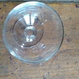 8 crystal champagne glasses, ball base