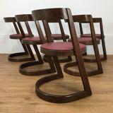 Set of 6 chairs Baumann Halfa design 70's