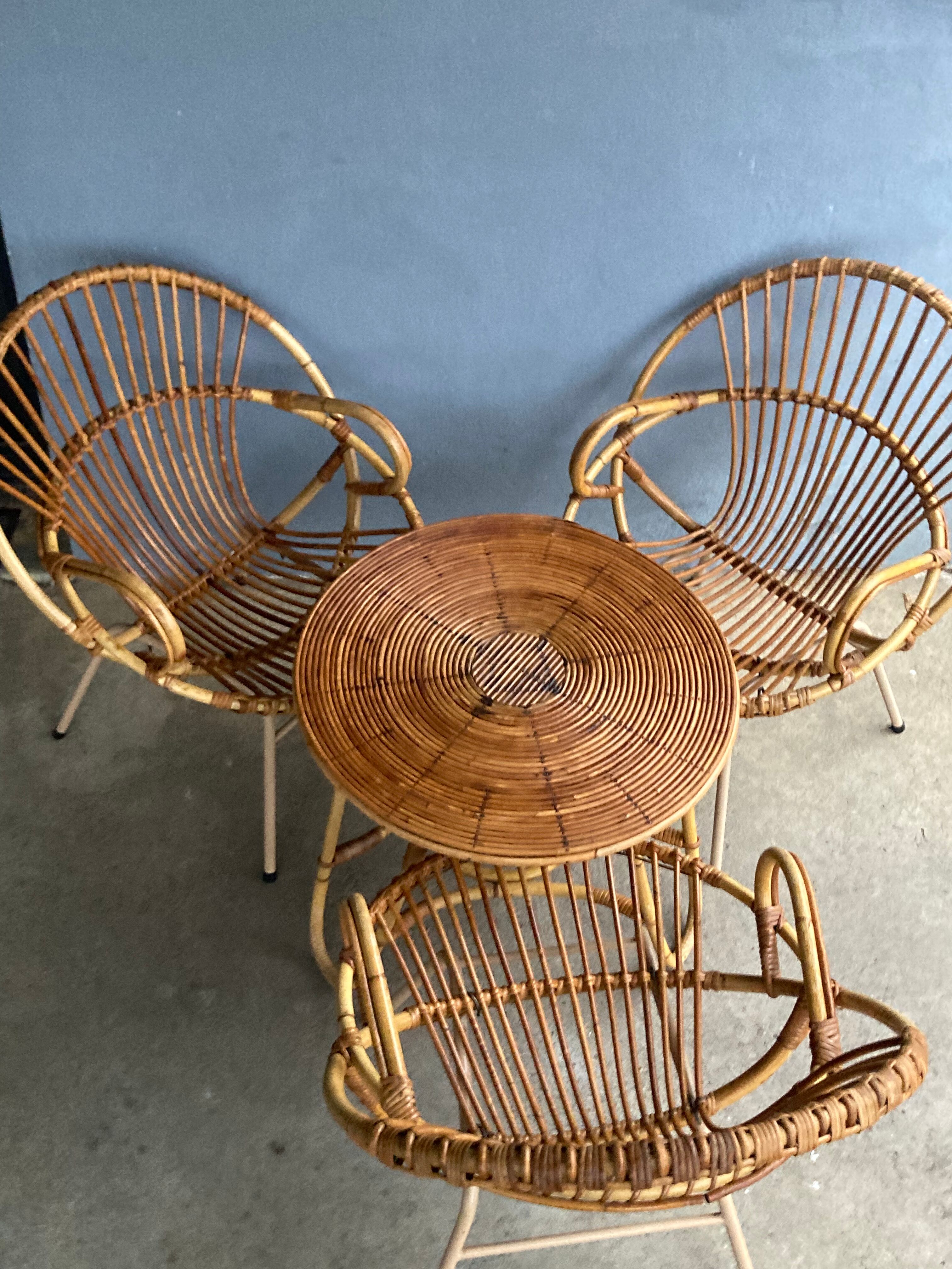 Rattan garden furniture