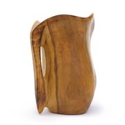 Carved wooden pitcher in the style of Alexandre Noll, 1960s.