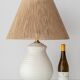 Coastal Table Lamp in Faux Wicker, Manises, Spain, 1960s, New Jute Shade