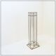 Art Deco glass and zinc pedestal column