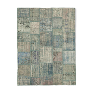 Handmade turkish overdyed 175 cm x 242 cm
