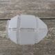 Art Deco lamp globe in frosted glass shapes ovoide geometric patterns