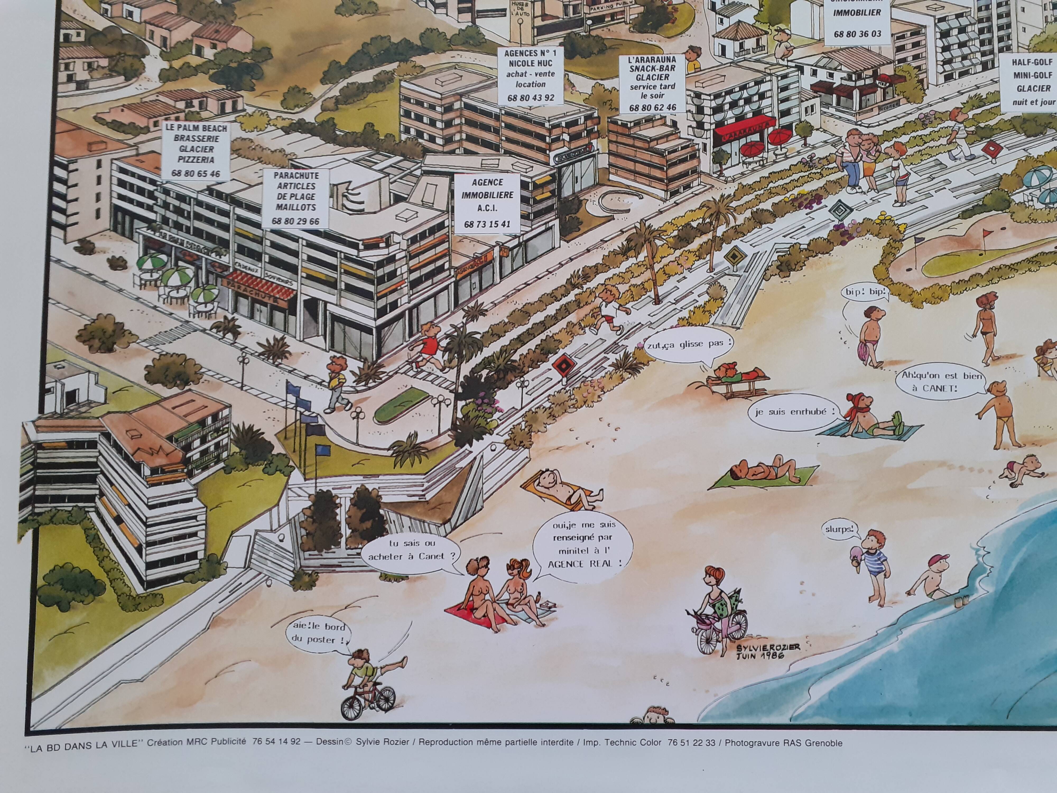 Poster Canet en Roussillon 1986