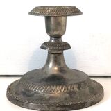 Bougeoir ancien argenté