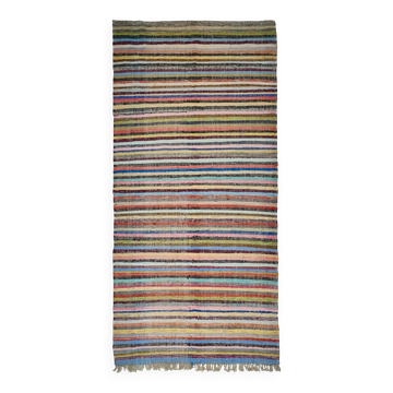 Turkish Handwoven Flatweave Chaput Kilim 176 cm x 354 cm