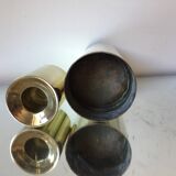 Danish mid century brass candleholders set of 2
